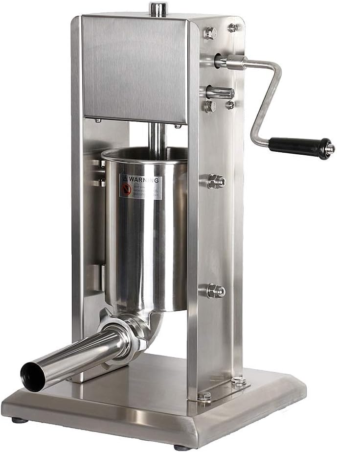 Wurstfüllmaschine mit 2-Gang-Getriebe und 4 Füllrohren, 5 Liter