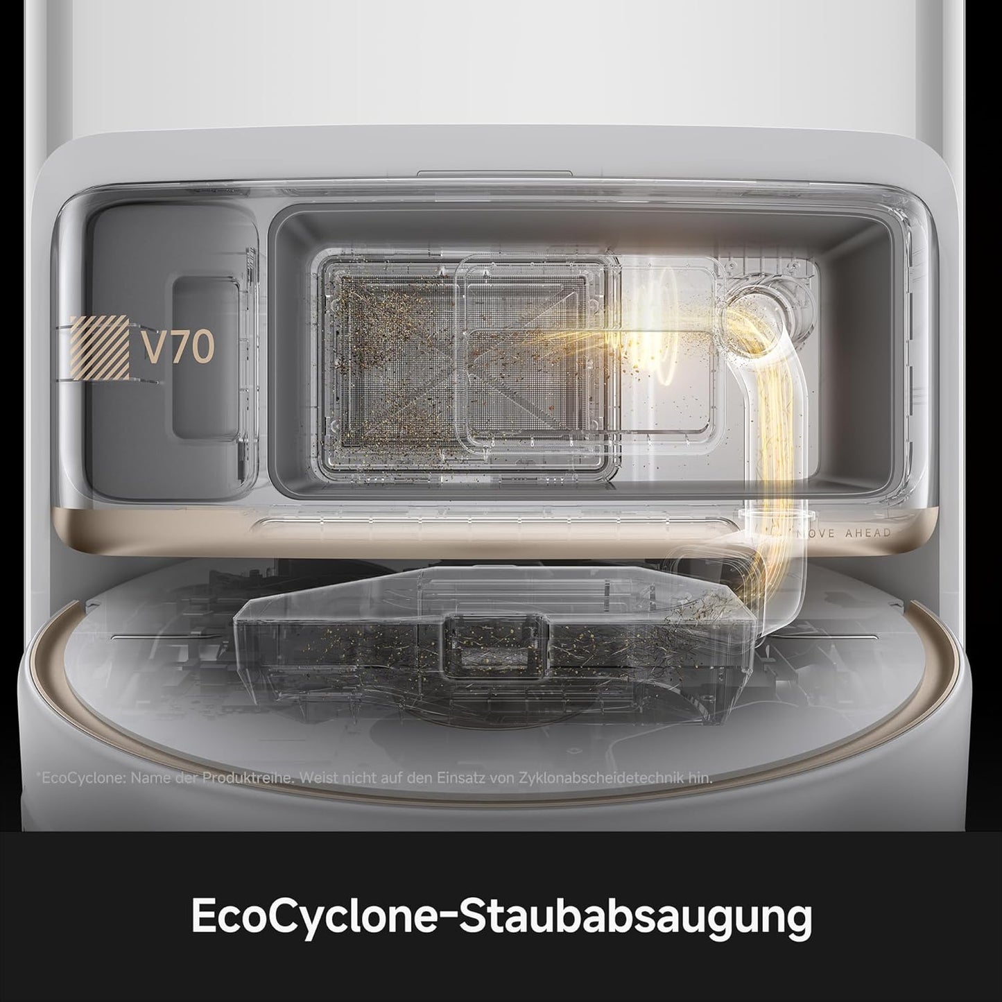 V70 Ultra Complete X Saugroboter mit MaxiReachX Seitenbürste, V70 Ultra Complete X White