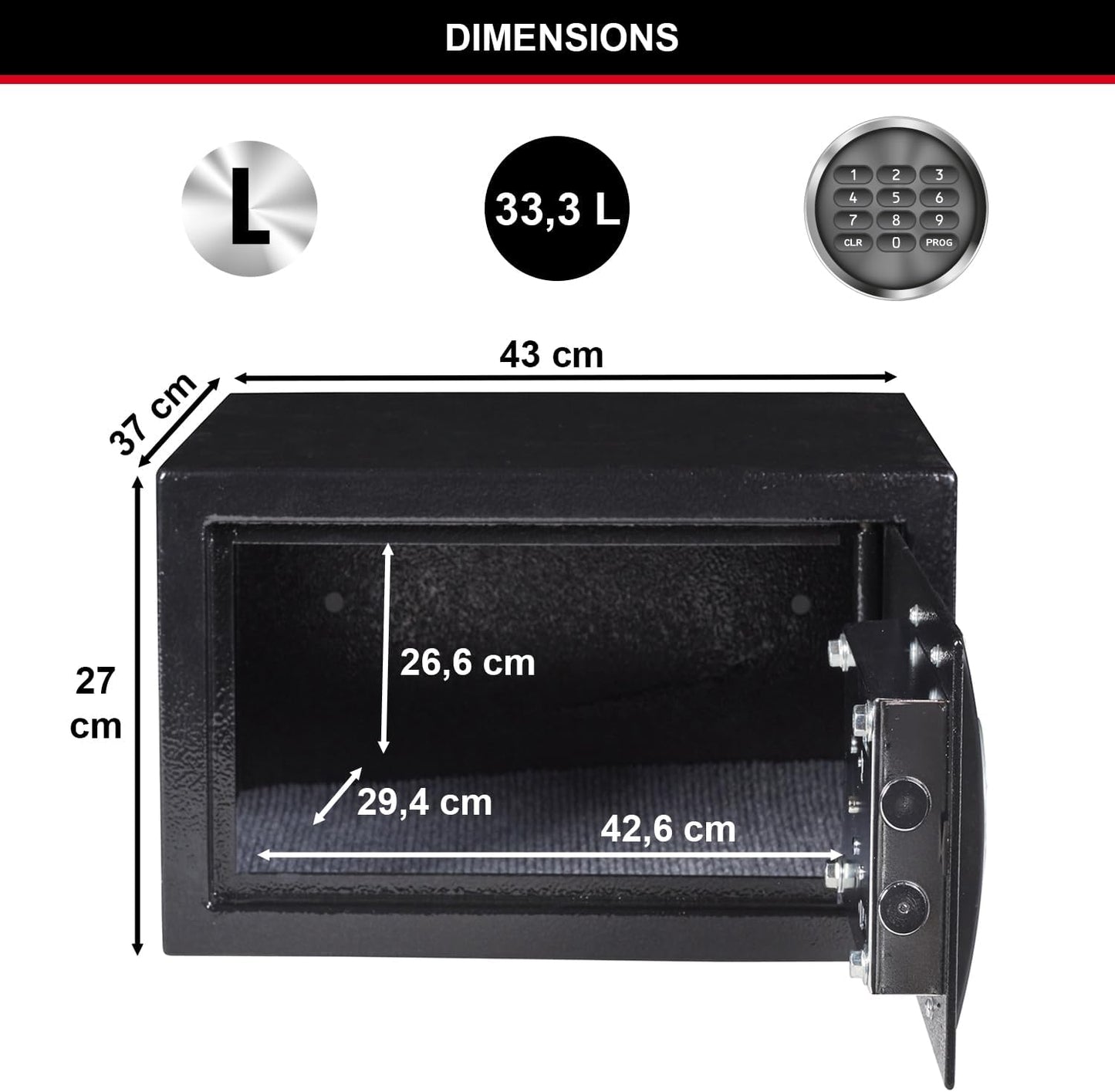 X125ML, Kombinationsschloss ; 33 L