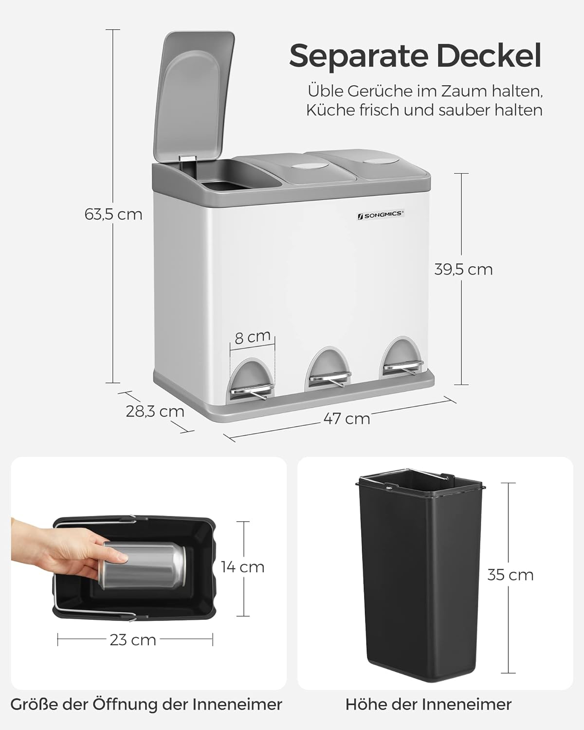 Mülltrennsystem, Weiss