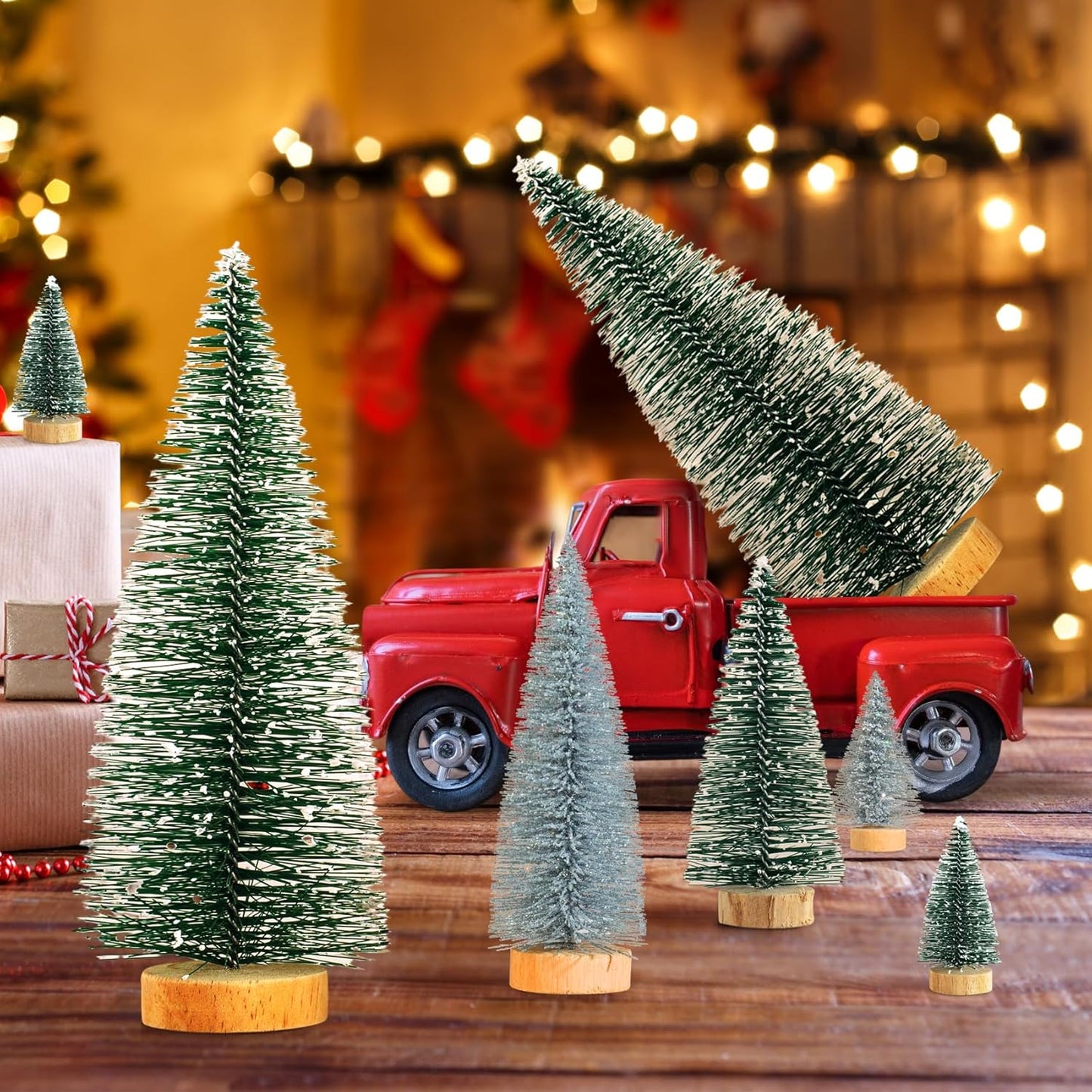 Mini-Tannenbaum, 16 Stück, Grün Silber