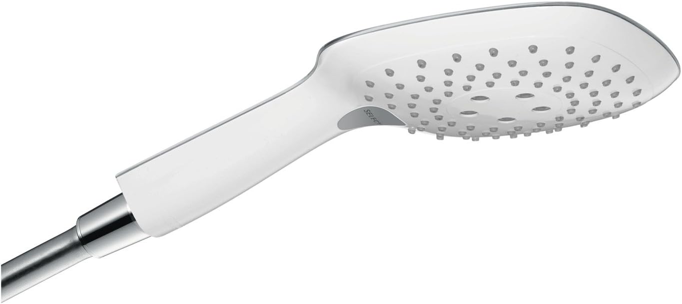 Raindance Select E 150 Duschkopf, 3 Strahlarten mit Wassersparfunktion Weiss/Chrom