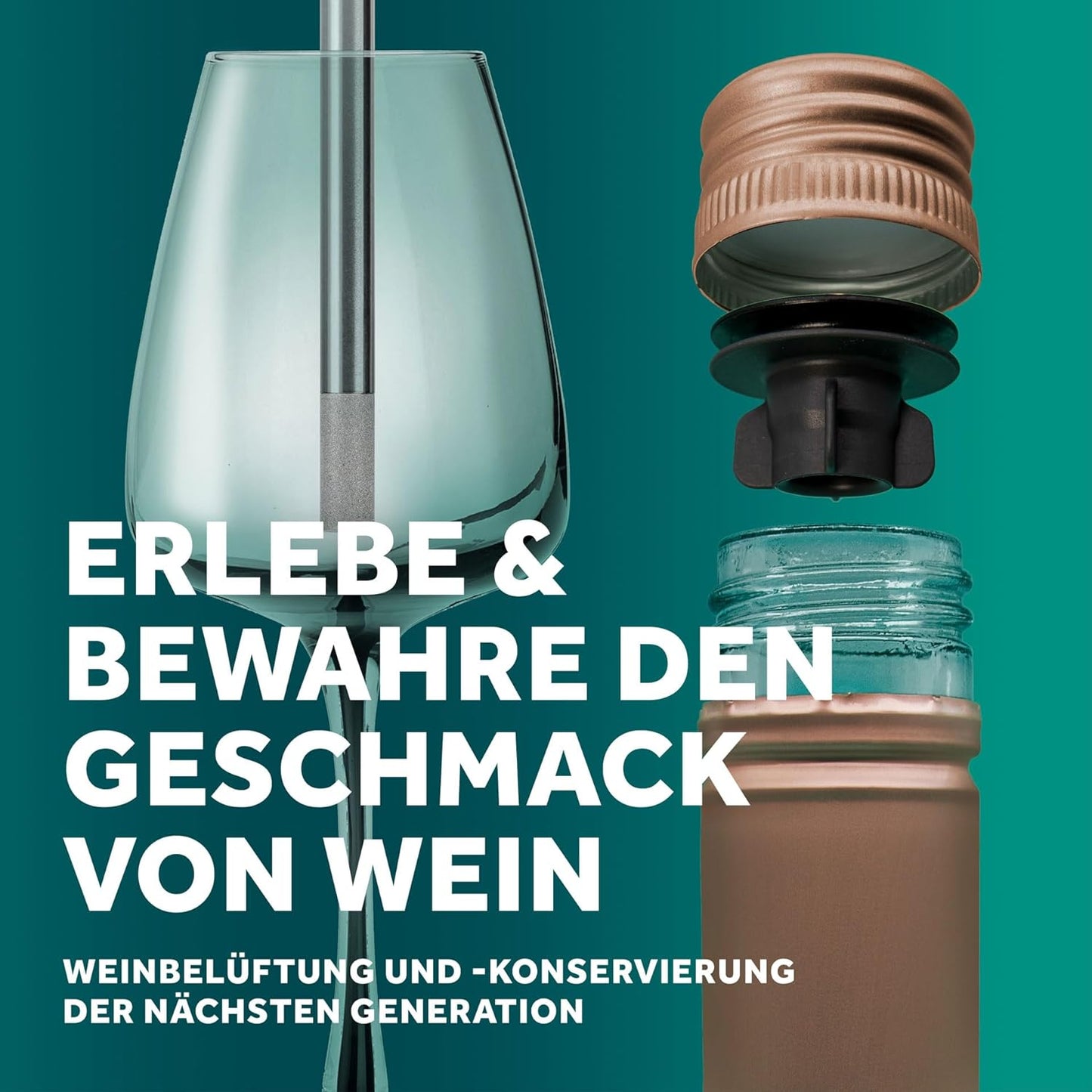 Wein Vaku- und Luftpumpe, Vakuum-set