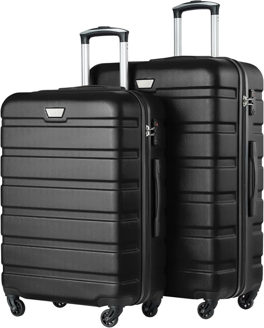 2-teiliges Hartschalenkoffer-Set mit TSA-Schloss, Set-2tlg(M + L) Mondnacht Schwarz