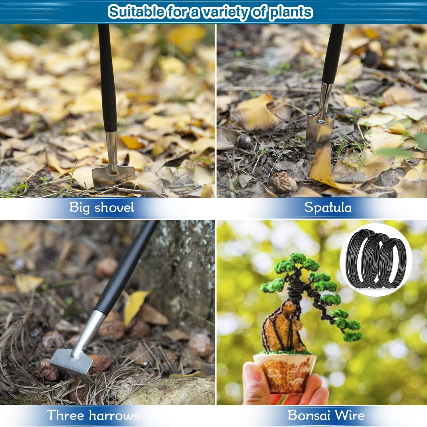 22-Teiliges Gartengeräte-Set für Bonsai-Einsteiger