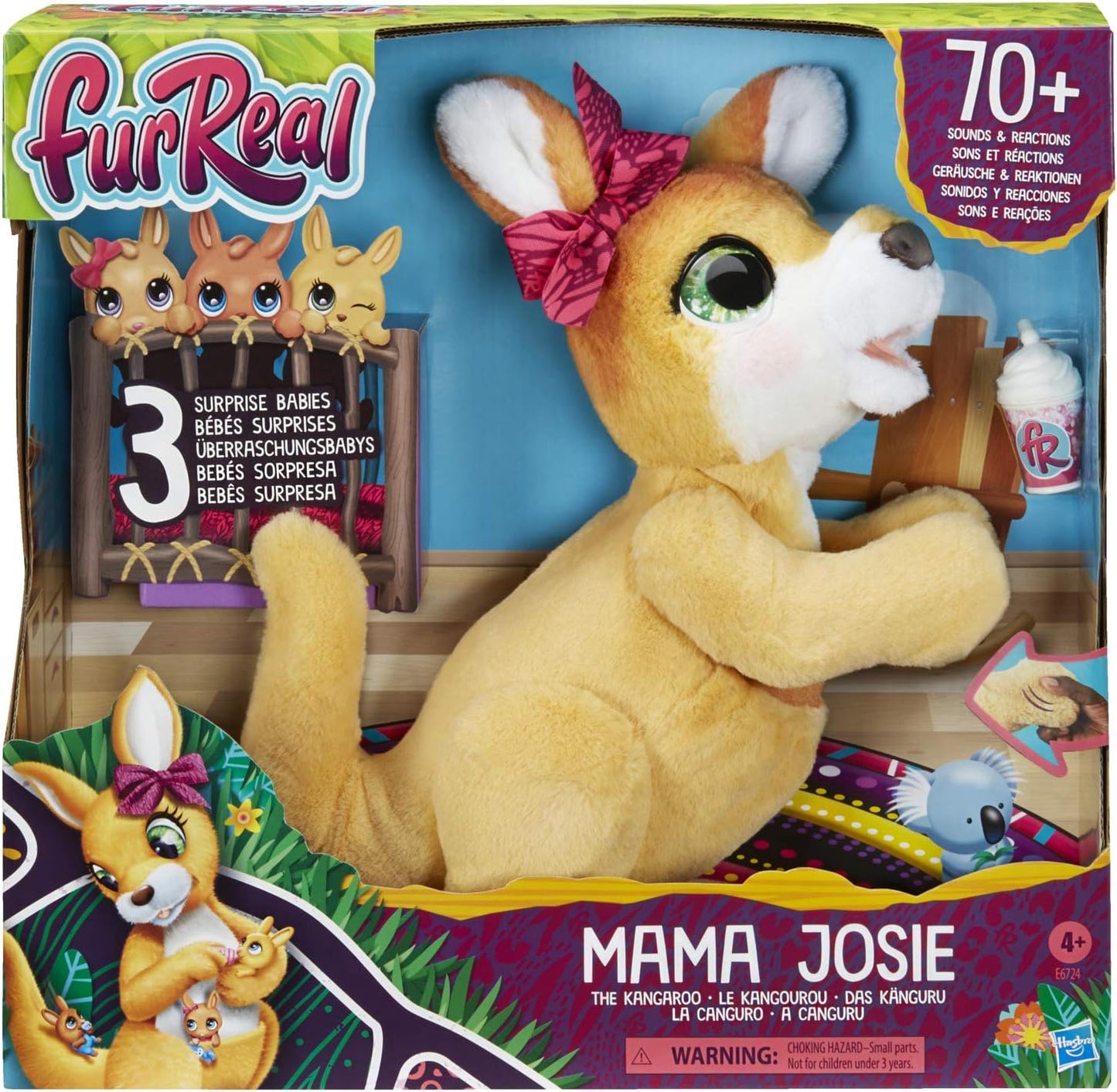 Interaktives Plüschspielzeug Josie, das Känguru