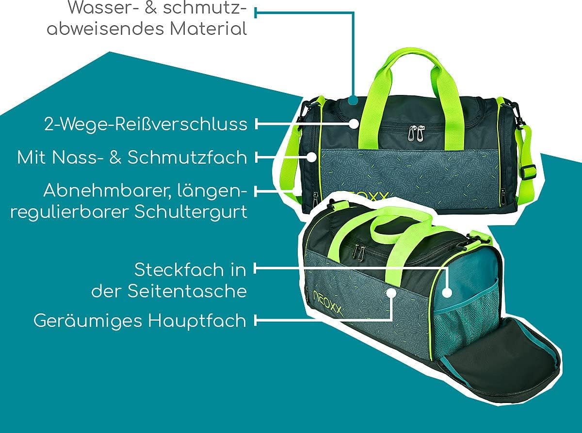 Sporttasche Champ aus recyceltem PET für Schule & Sport, BOOM
