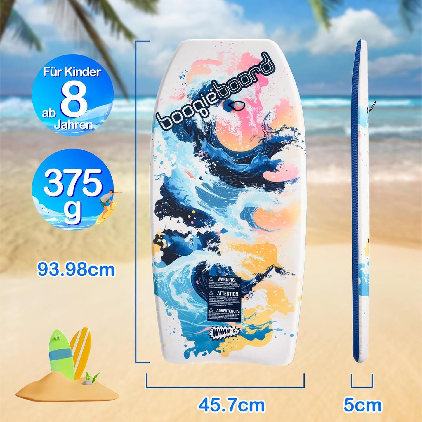 2er-Pack Bodyboard, WAVE