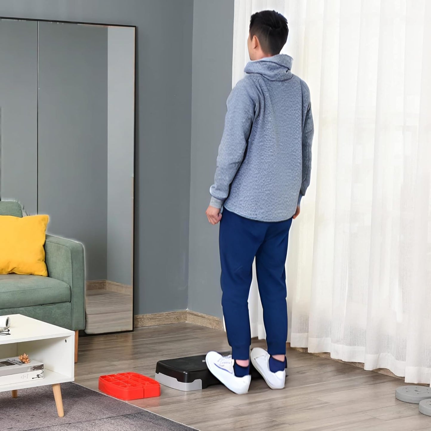 Aerobic Stepper mit Höhenverstellung