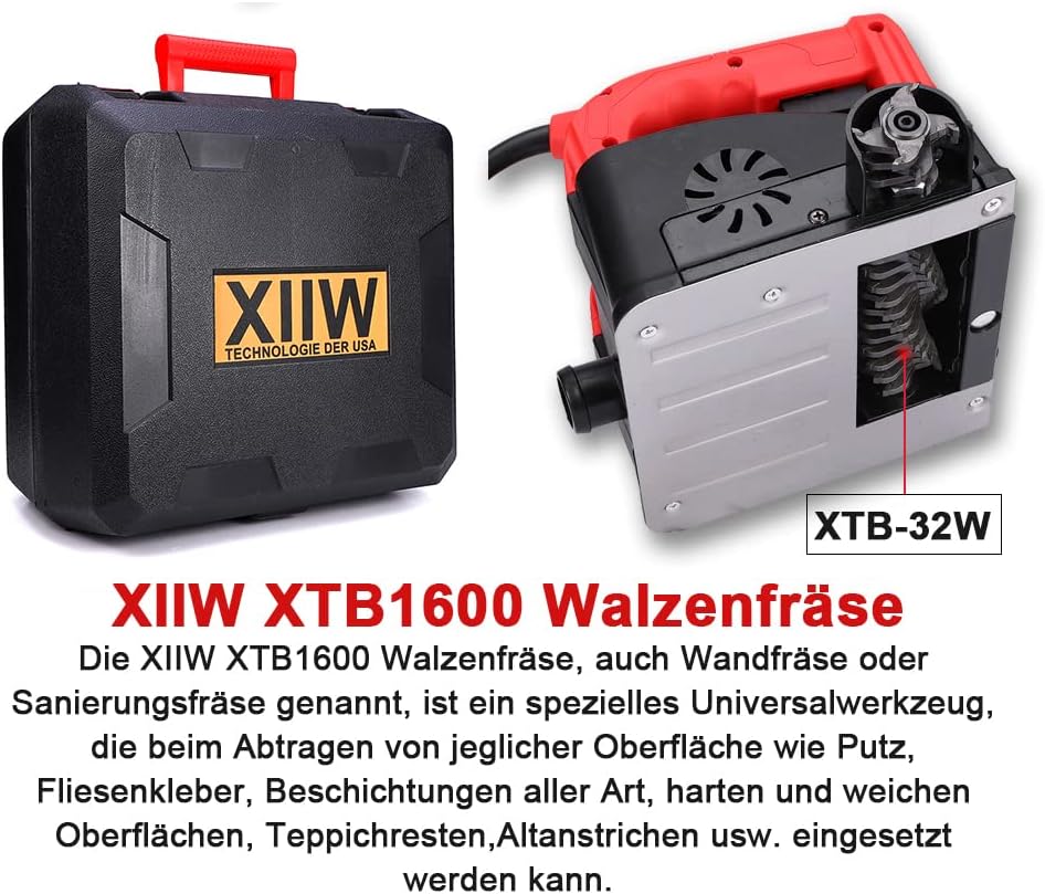 XTB1600 Walzenfräse, Walzenfräse mit XTB-32W Fräser