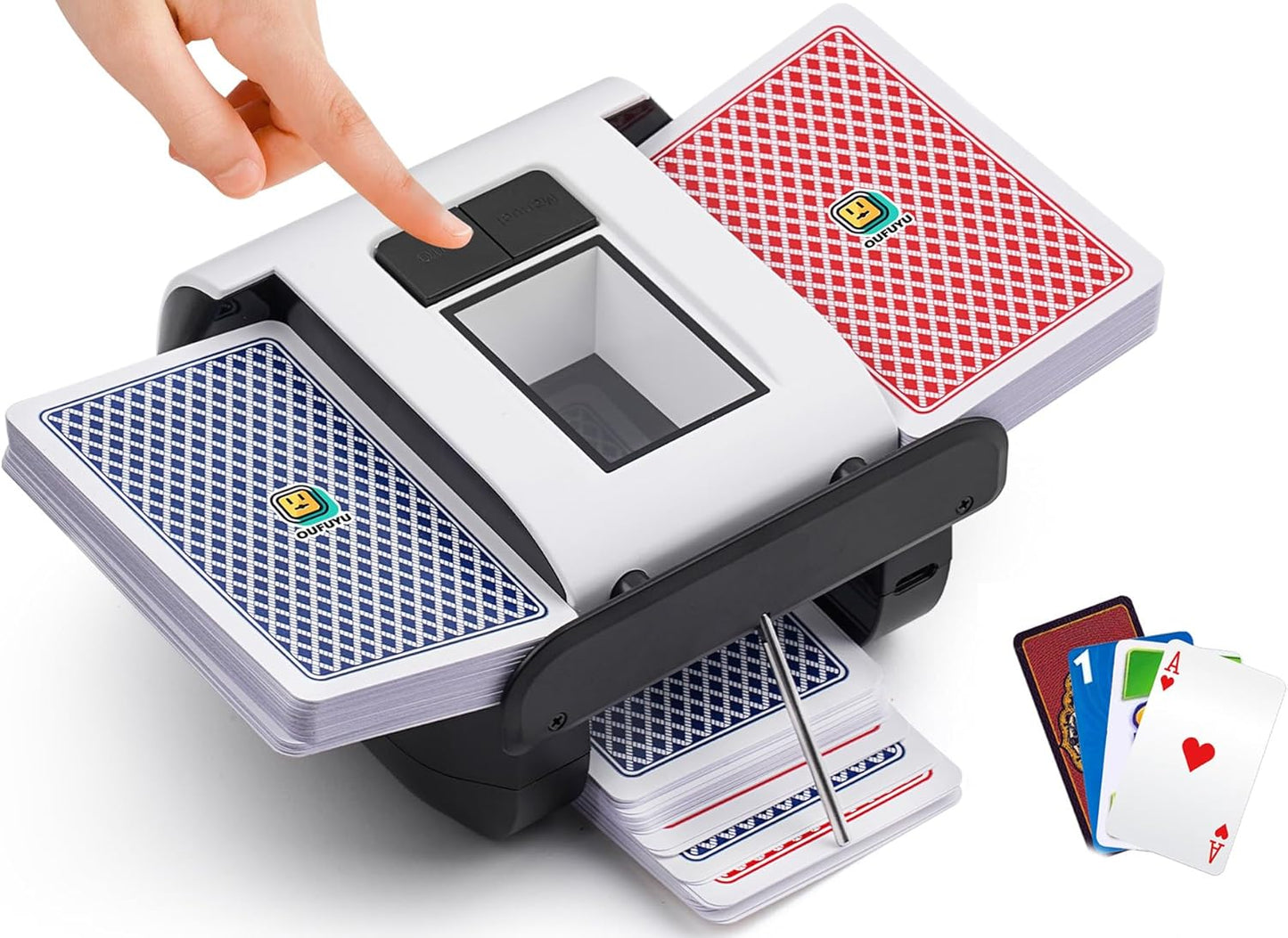 Automatischer Kartenmischer für 1-2 Decks, geräuscharm
