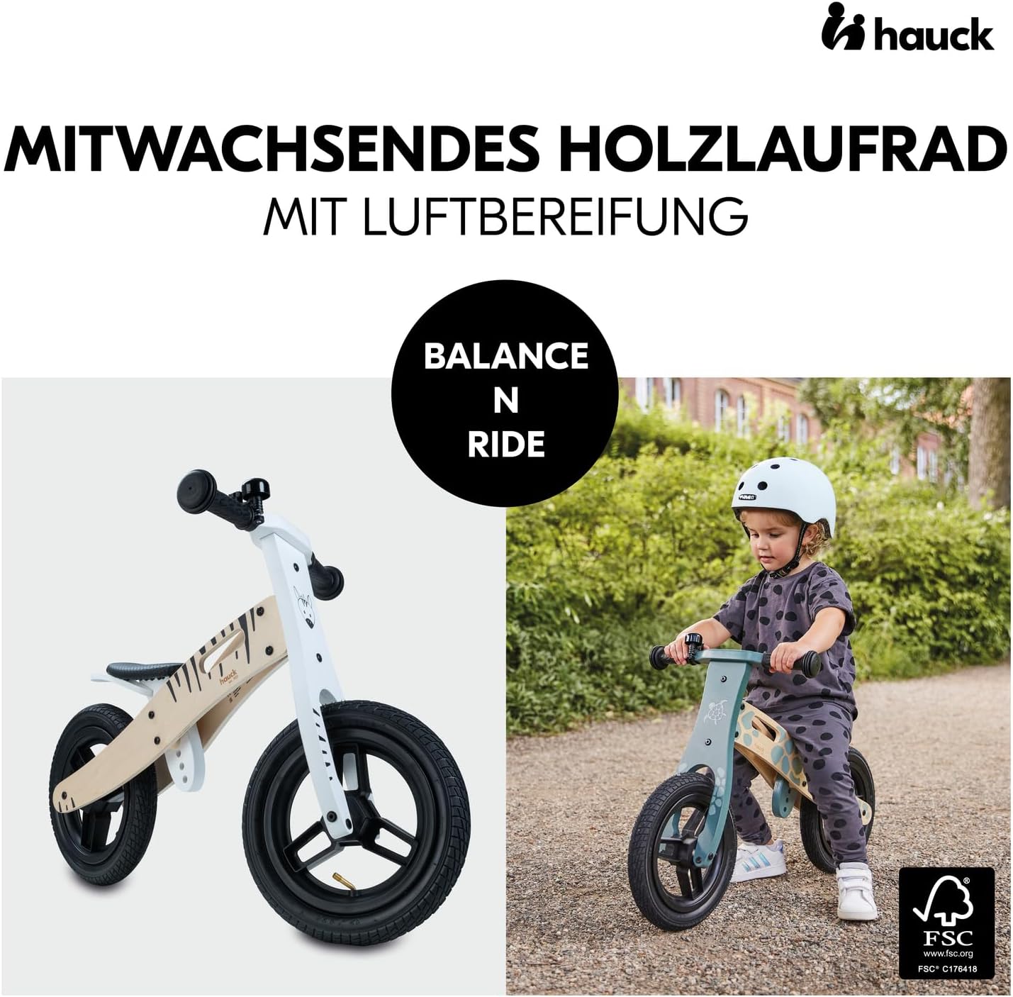 Laufrad Balance N Ride, Zebra