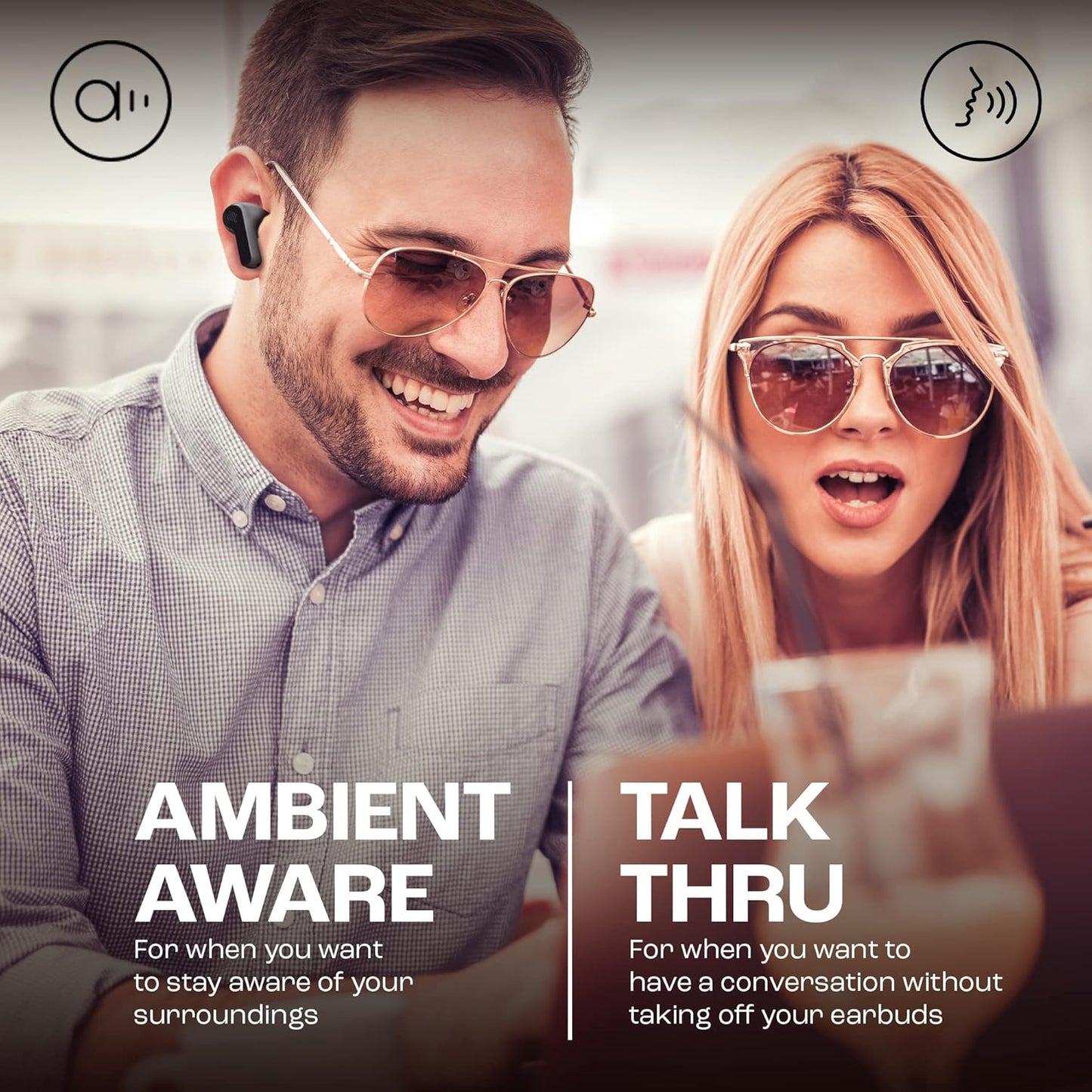 Kabellose In-Ear Ohrhörer Wave Beam mit Freisprechfunktion, Single