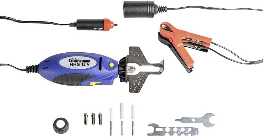 Kettensägeschärfgerät HHG-Set, elektrisch, 12-tlg., Kettensägeschärfgerät, Elektrisch Universal