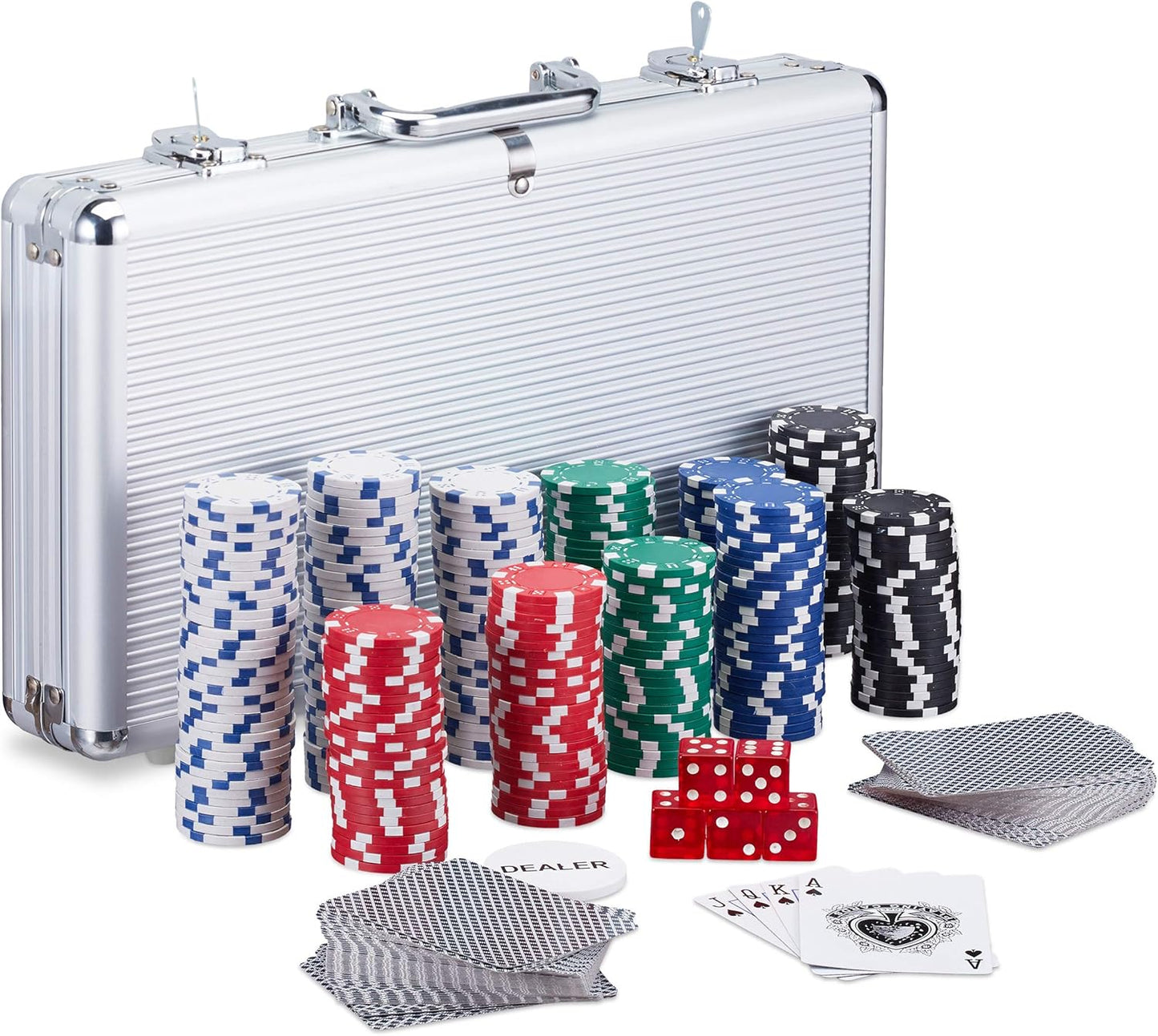 Pokerkoffer mit 300 Chips