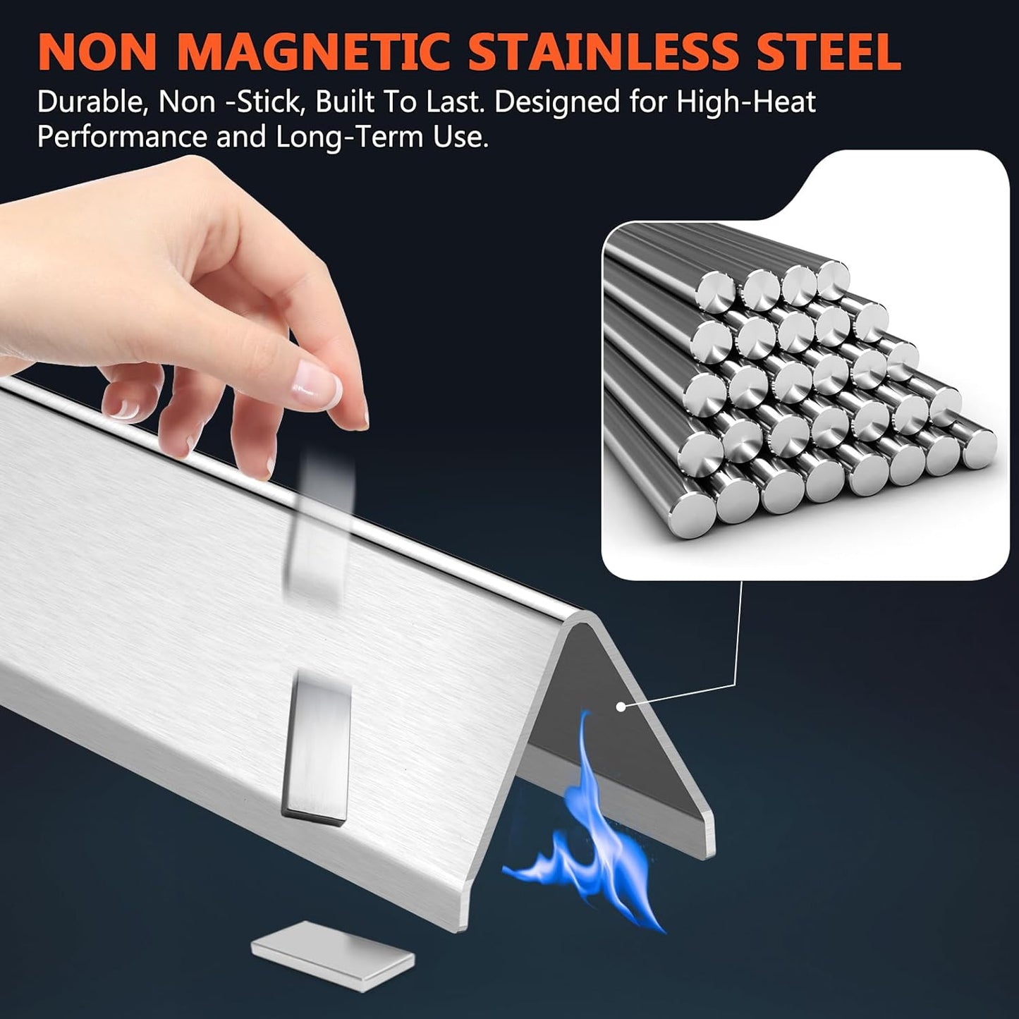 Aromaschienen für Weber Spirit, Stainless Steel for Spirit 200 / Spirit II 200