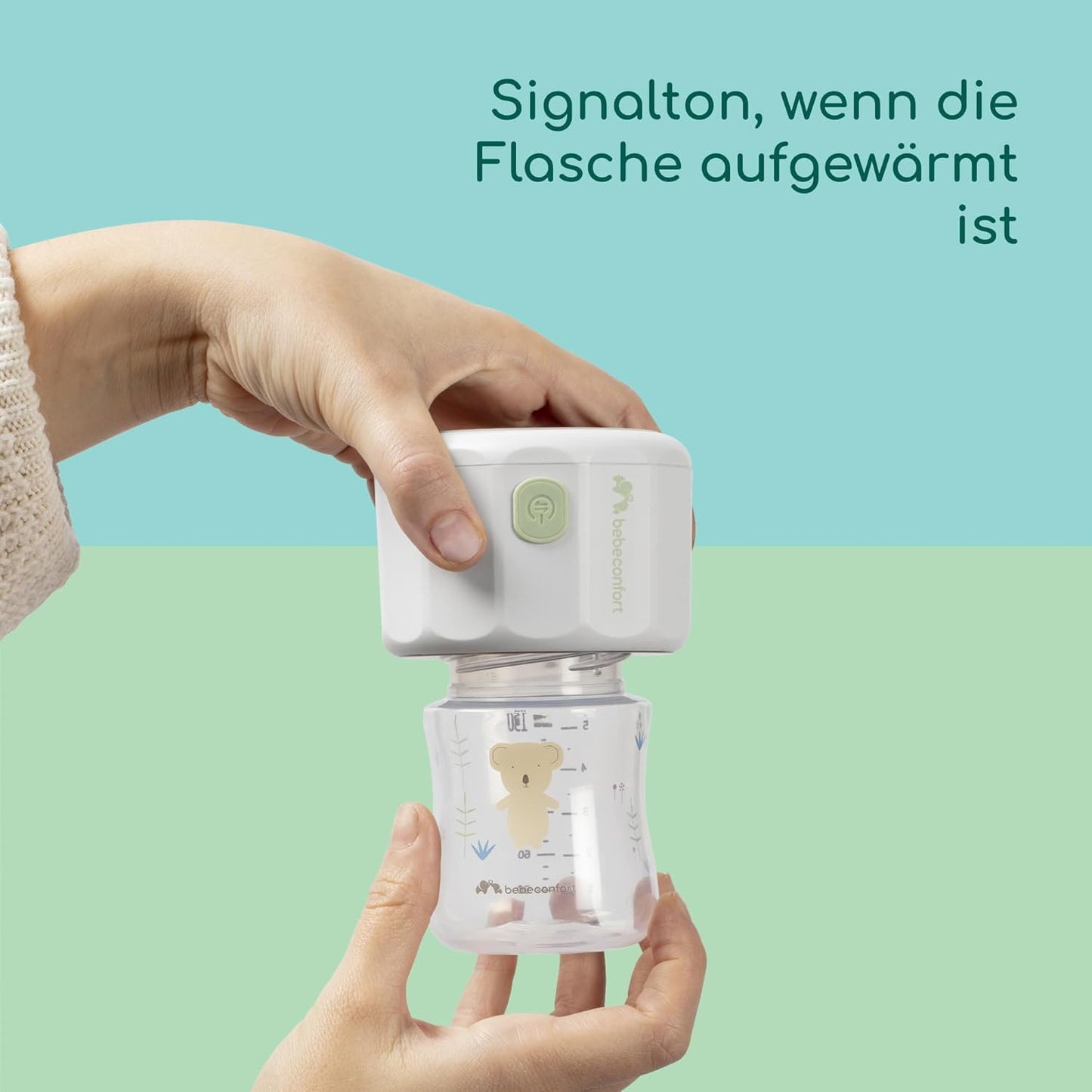 Digitaler Kompaktflaschenwärmer, Elektrischer tragbarer Flaschenwärmer