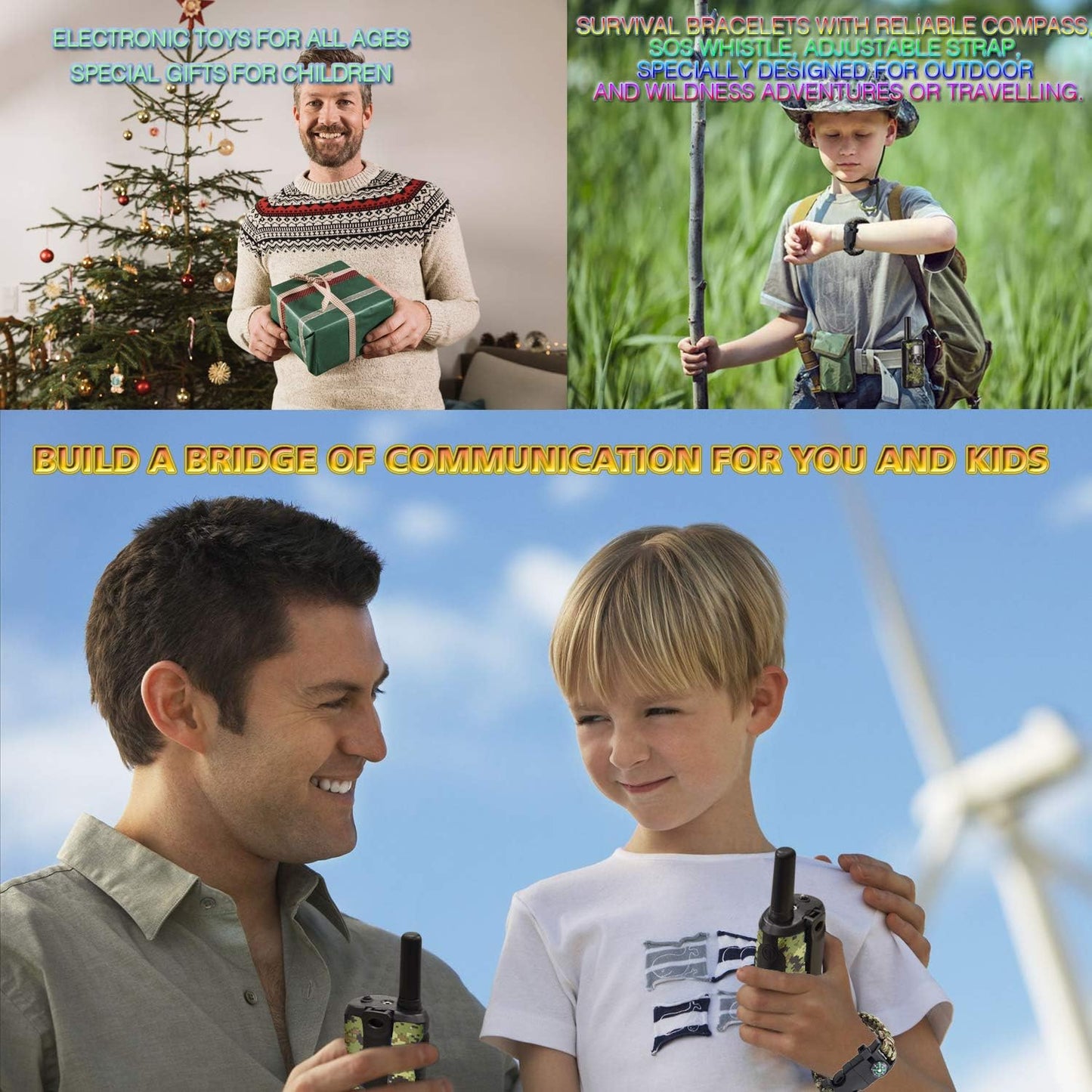 Walkie Talkies für Kinder, Grüne Tarnfarbe