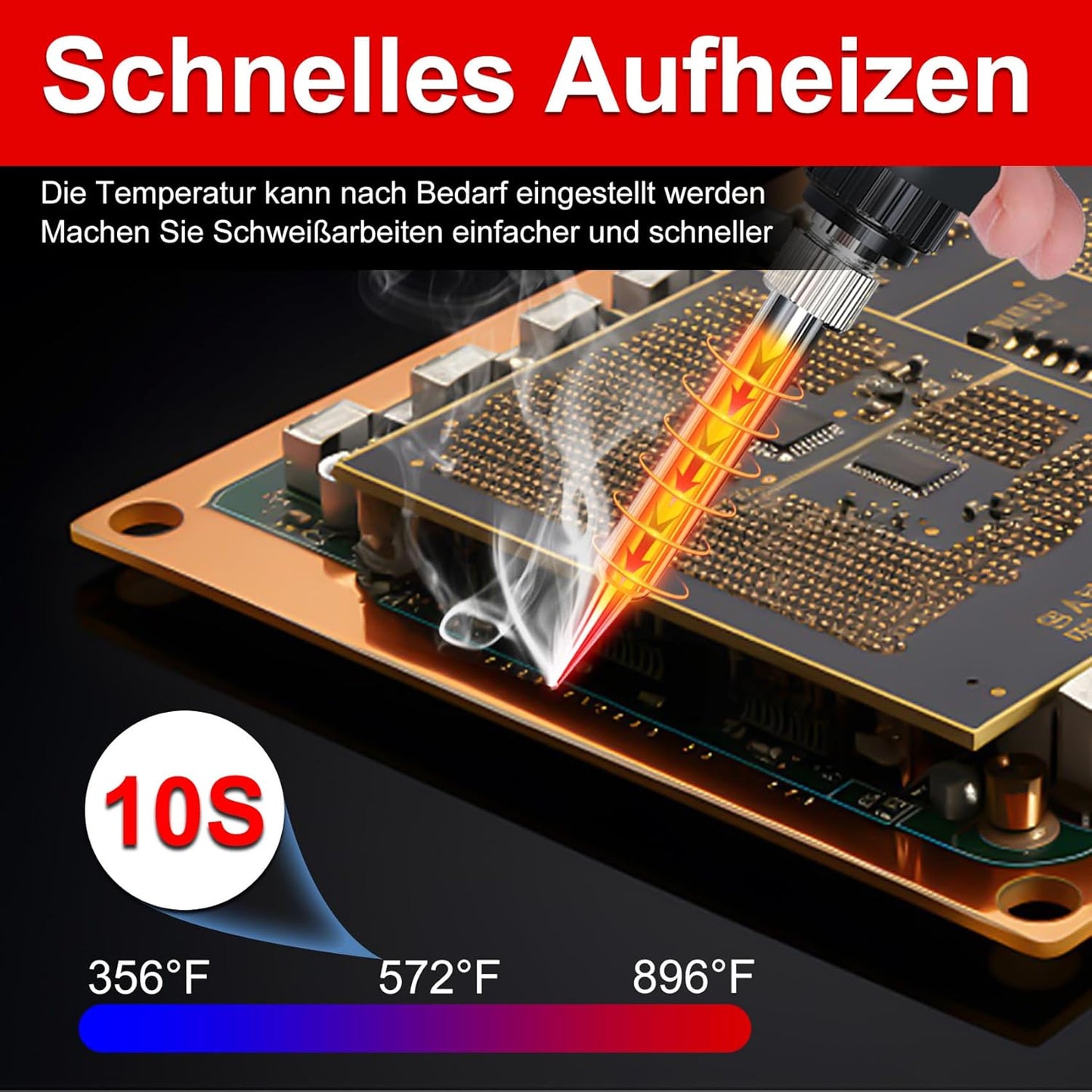 Akku-Lötkolben-Set, Rot- für Pxc 18v