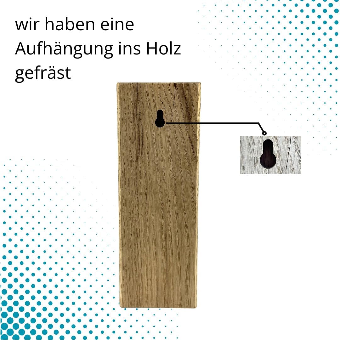 Insektenhotel aus Eiche, 25 cm, Natur unbehandelt