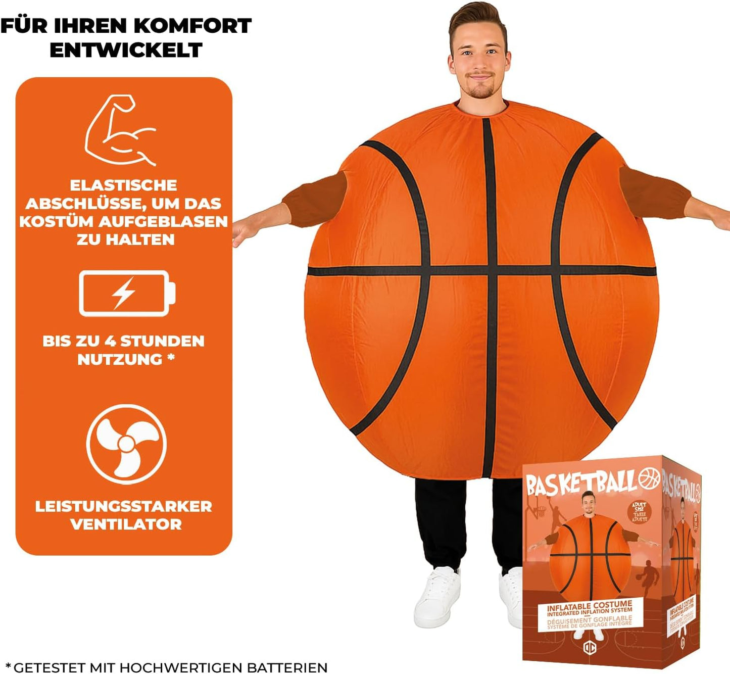 Aufblasbares Basketballkostüm, Basketball