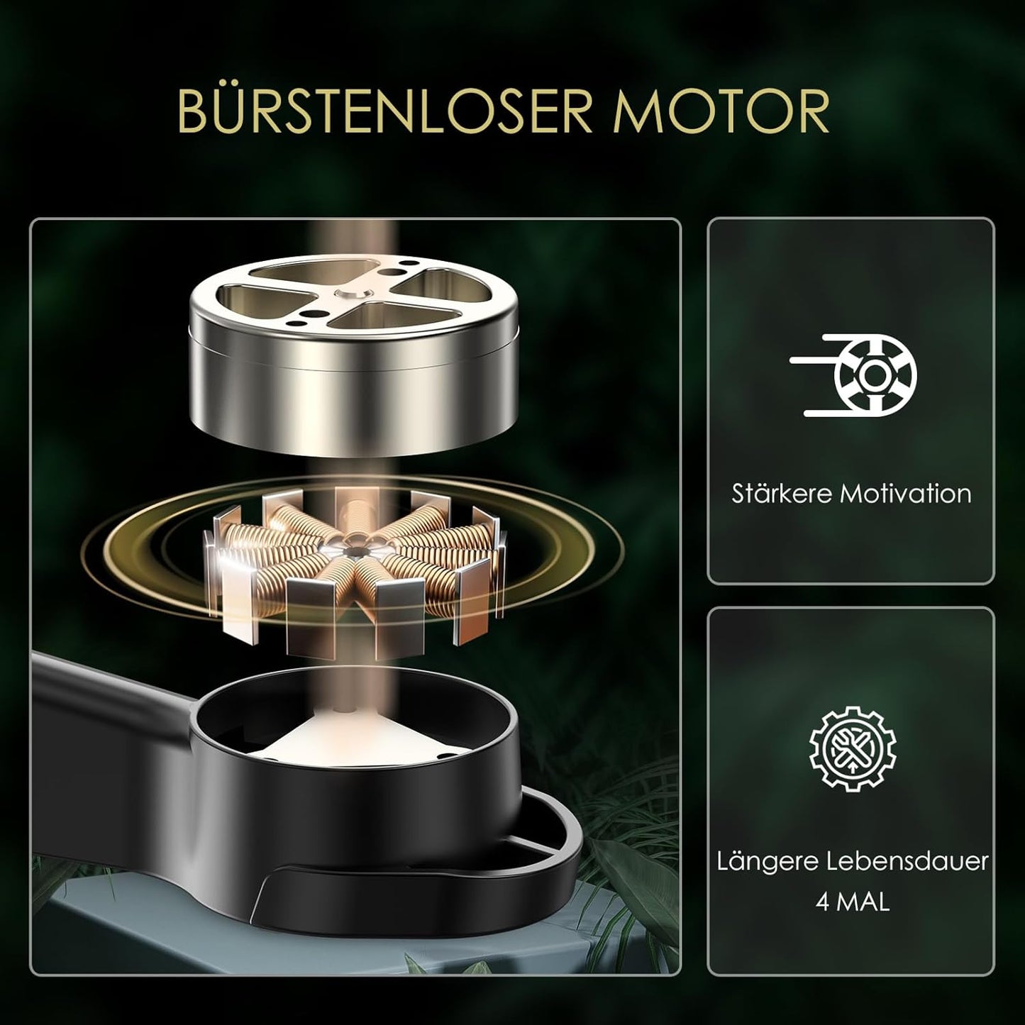 Bürstenloser Motor-Drohne mit 2K HD-Kamera, Samtiger Mondlos Stille-Schwarz