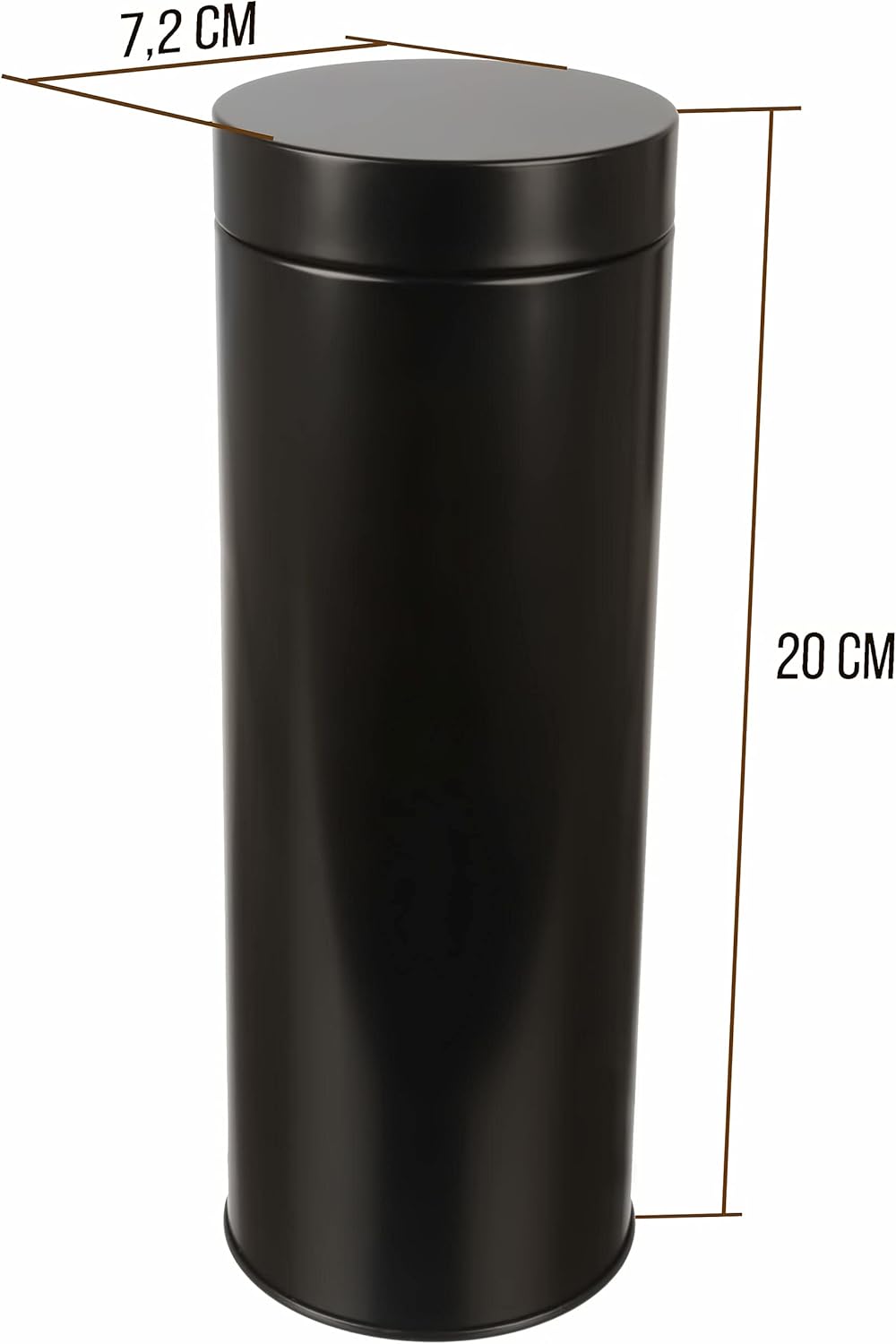 2er-Set Aromadichte Kaffeepad-Vorratsdosen, Schwarz