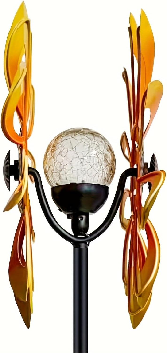 Windspinner mit Solarbeleuchtung, 8\"W x 12\"H