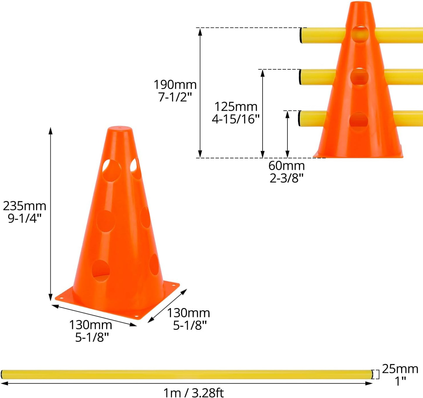 Steckhürdenset für Agility