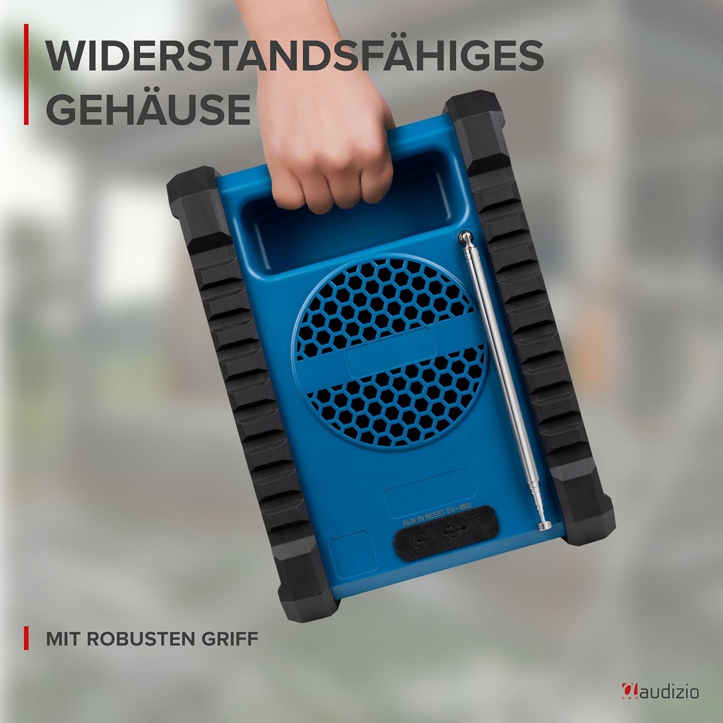 Baustellenradio DAB+ mit Bluetooth, Jobsite