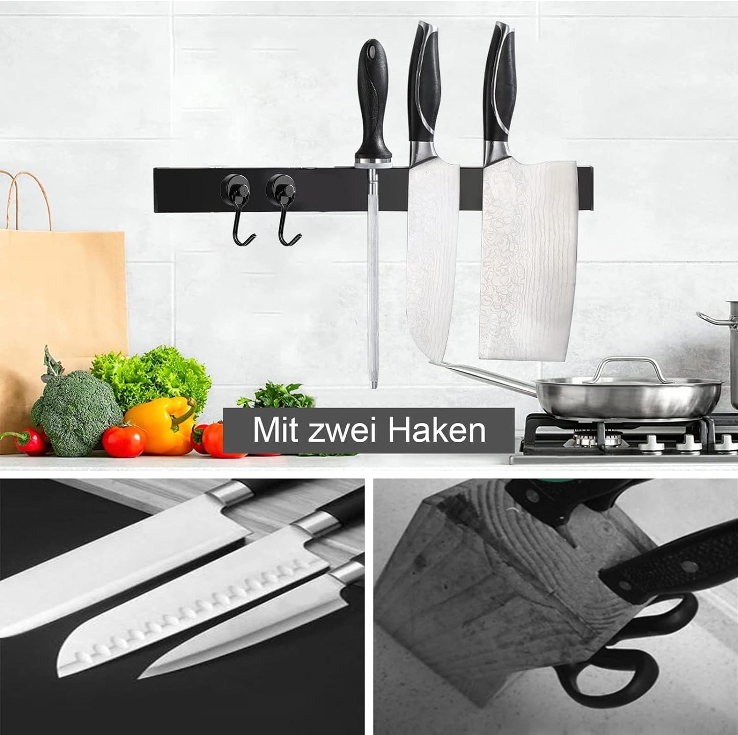 Magnetleiste, 40cm Black