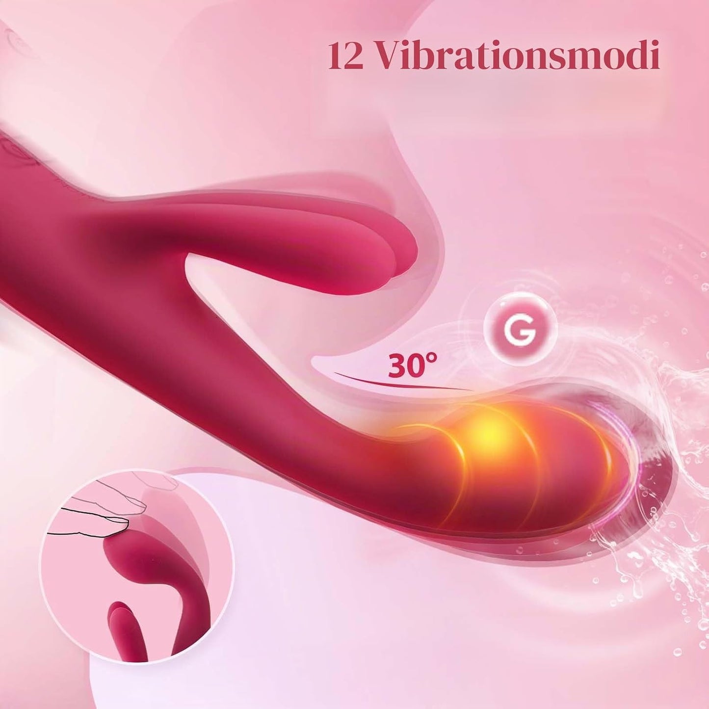 Tribunny Vibrator Dildo mit 12 Vibrationsmodi für Paare, SVAKOM TRIBUNNY Vibrator