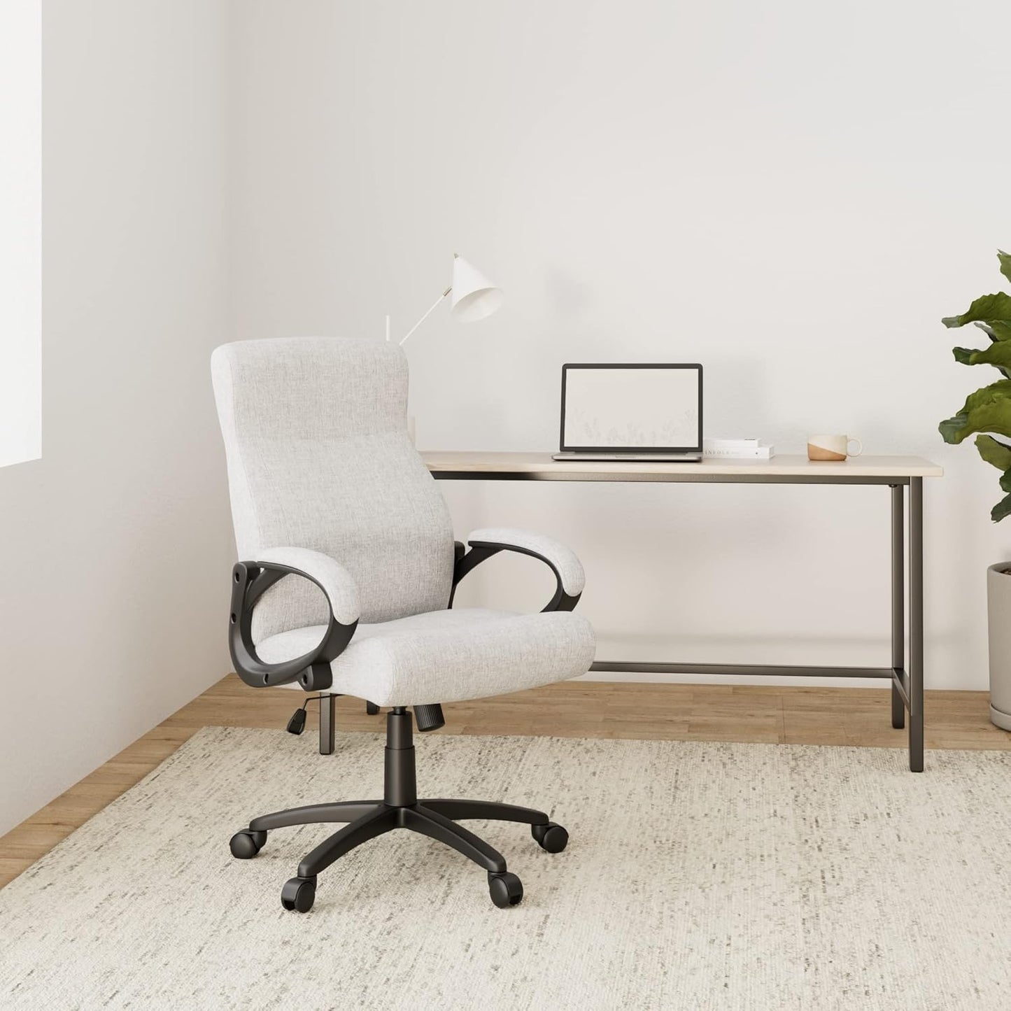 Ergonomischer Bürostuhl HLC-0311-1/2167, Grau Stoff