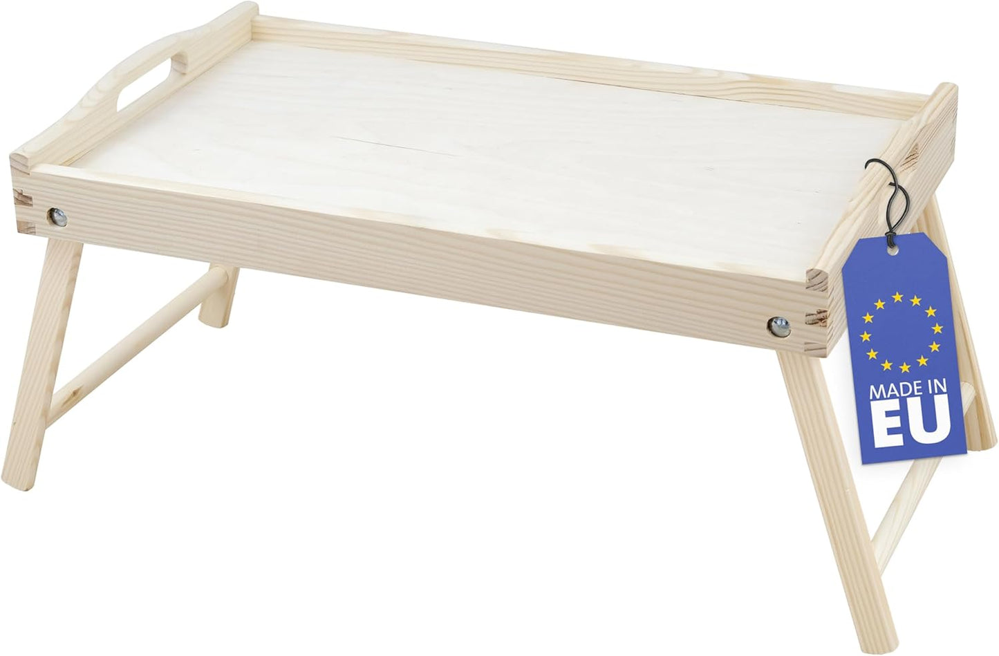 Frühstückstablett mit klappbaren Beinen, Natur (Holz)