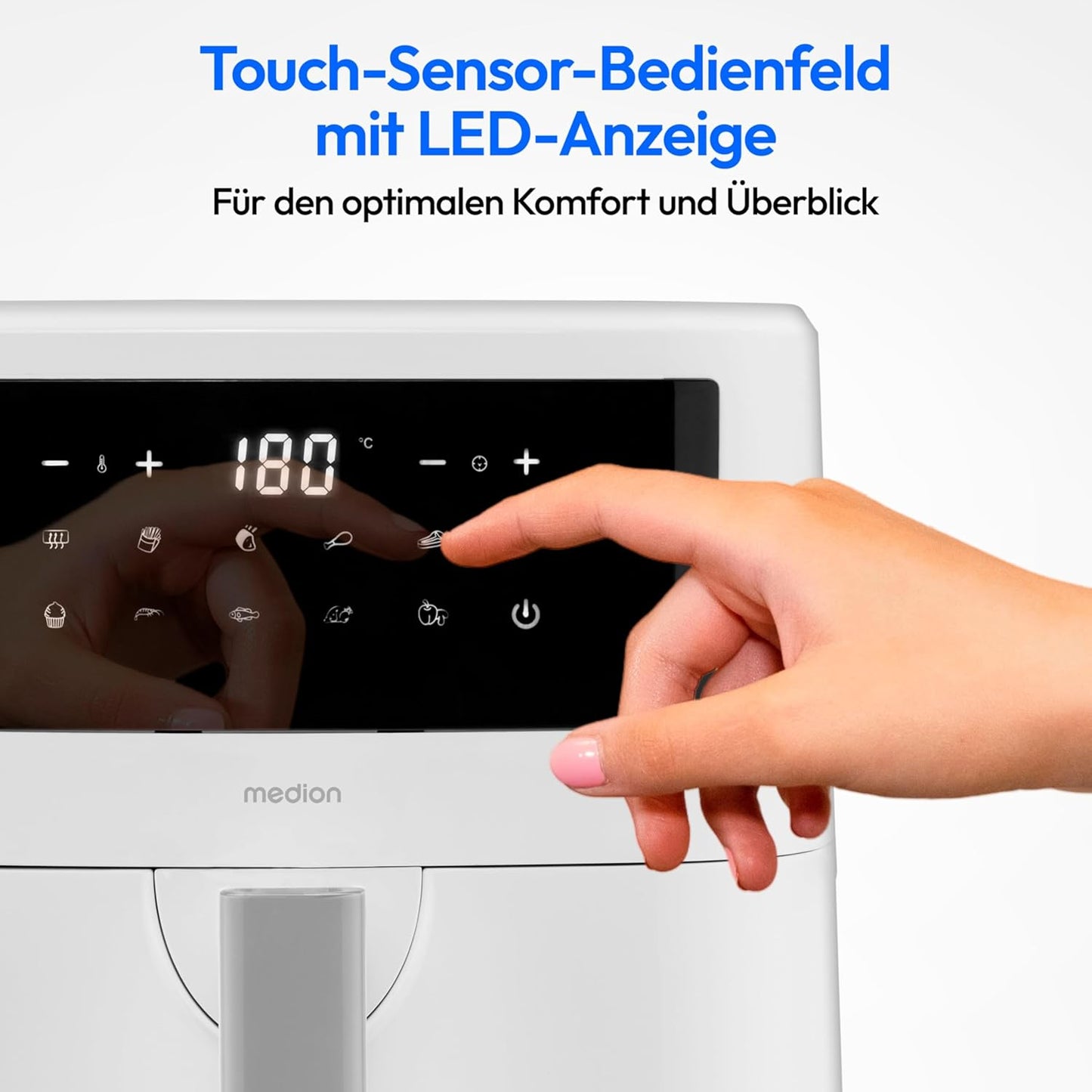 P10 XL Duo Heissluftfritteuse, Weiss