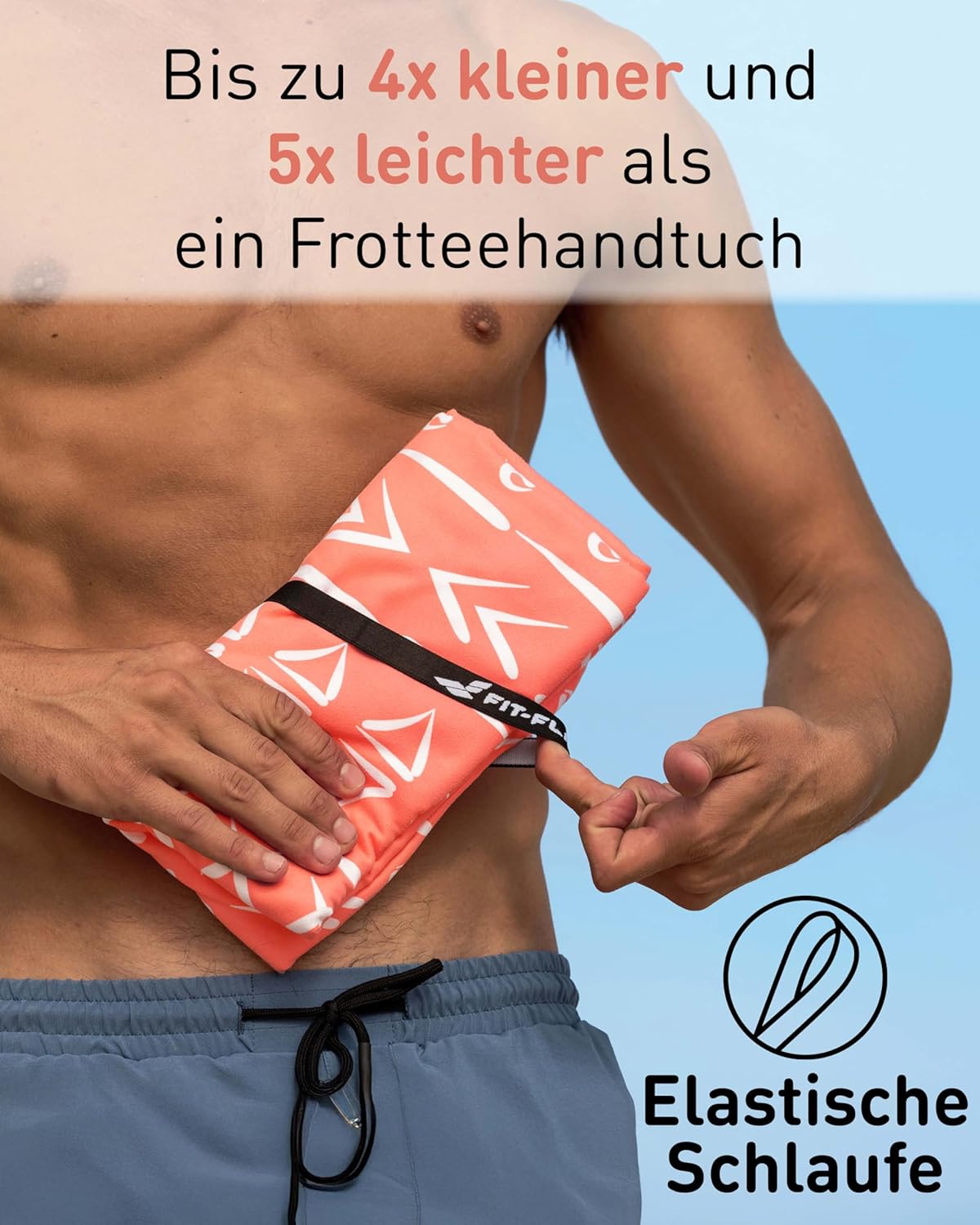 Schnelltrocknendes Strandhandtuch, 160cm x 90cm 31 Tepee