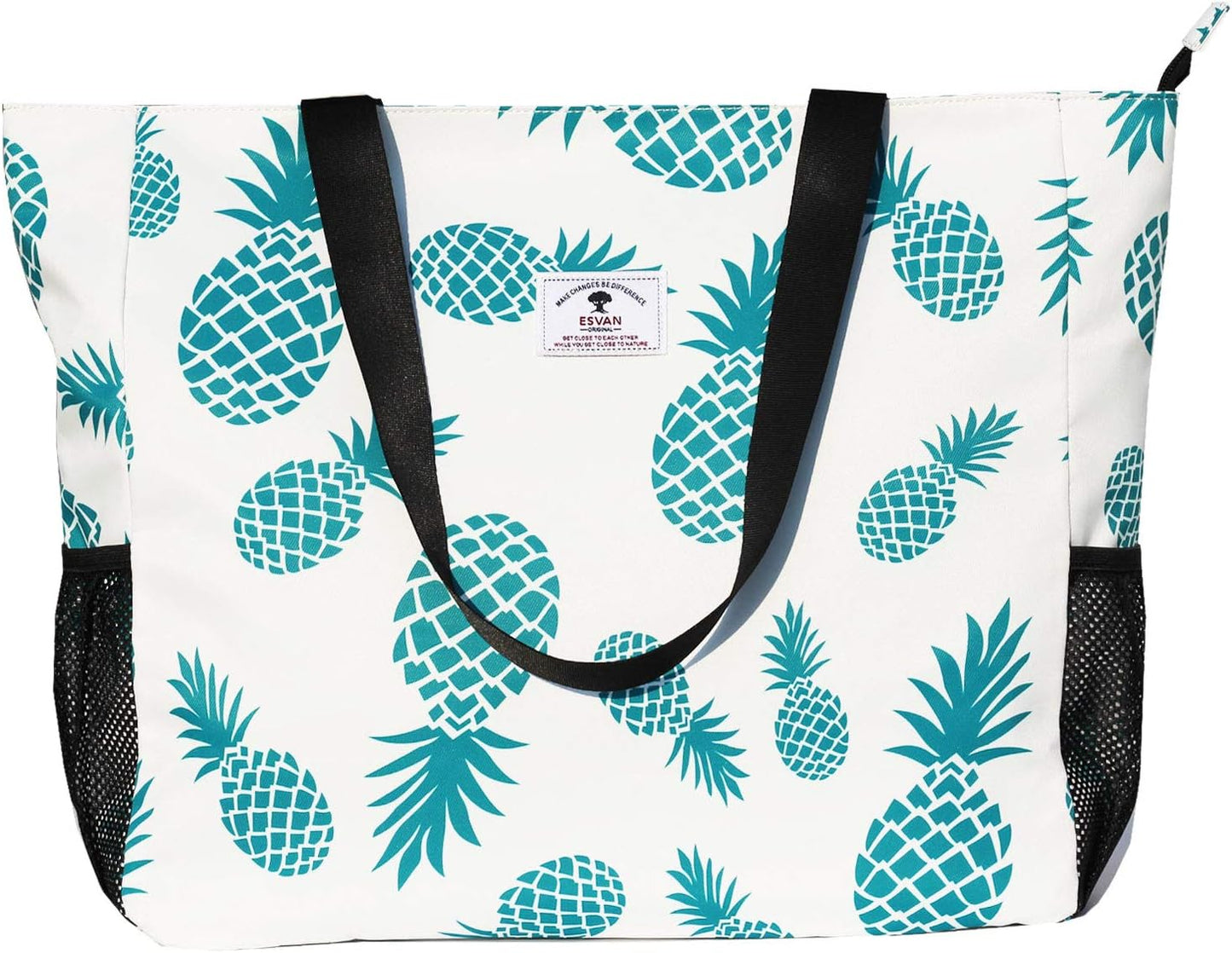Wasserabweisende Strandtasche, Ananas