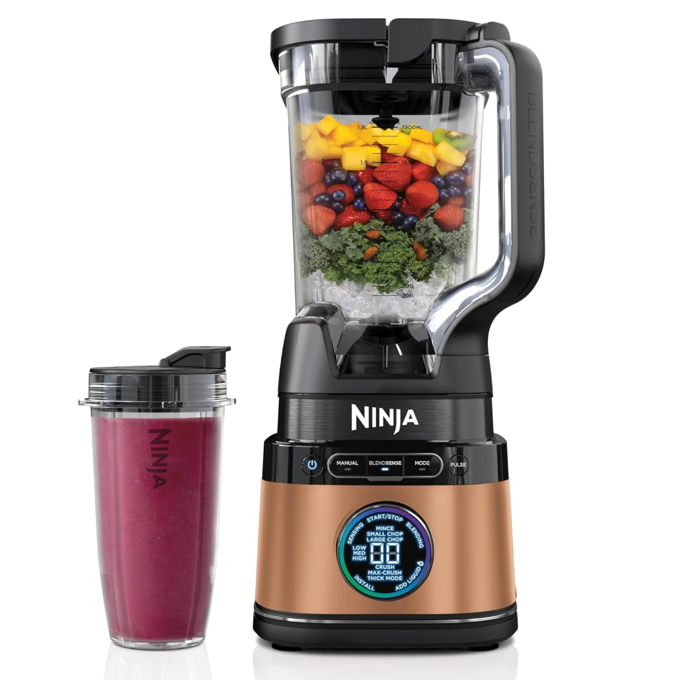 2in1 Detect Power Blender Pro, 2-in-1 Schwarz/Kupfer