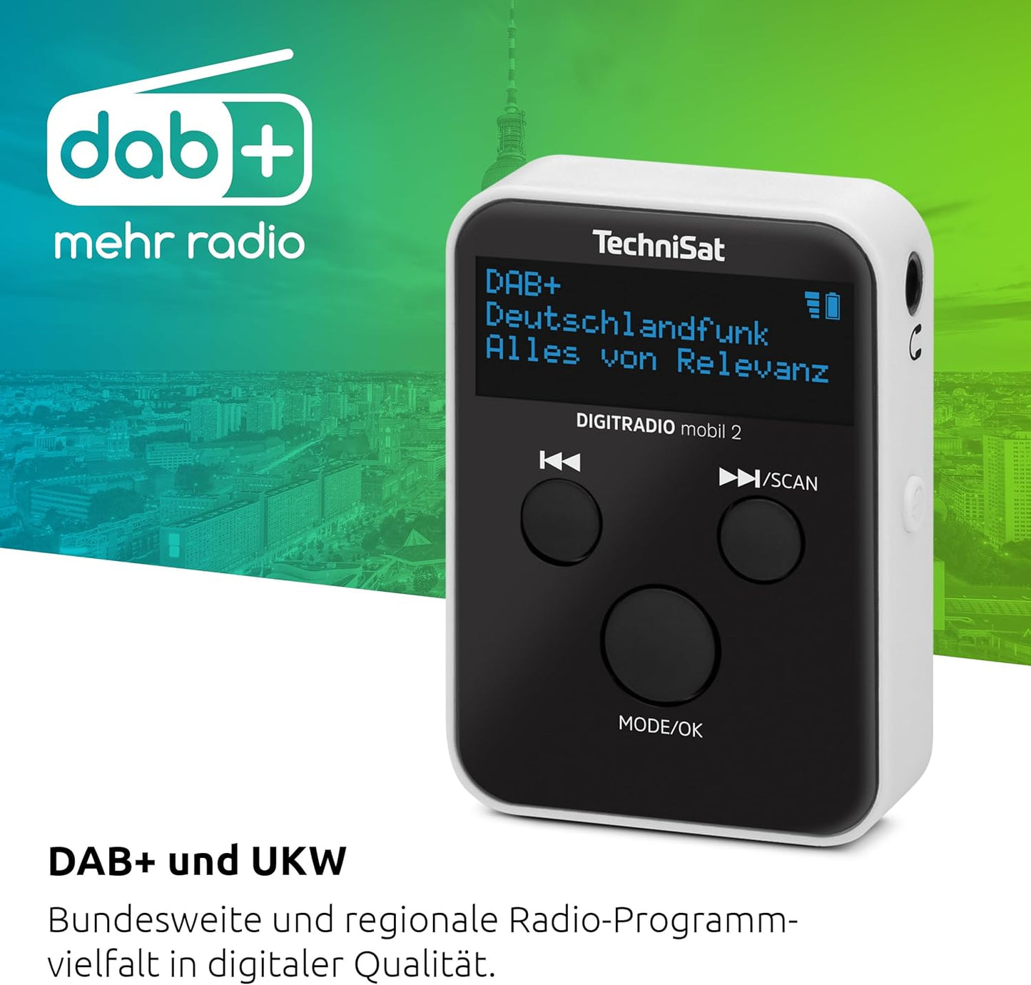 Portables DAB+ Mini-Radio