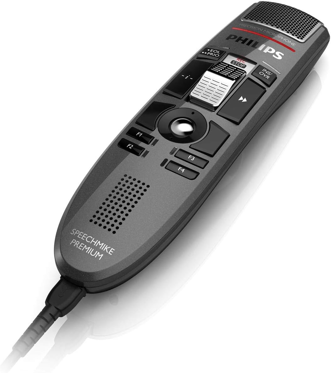 SpeechMike USB-Diktiermikrofon mit Schiebeschalter, Anthrazit Bedienung per Schiebeschalter Single