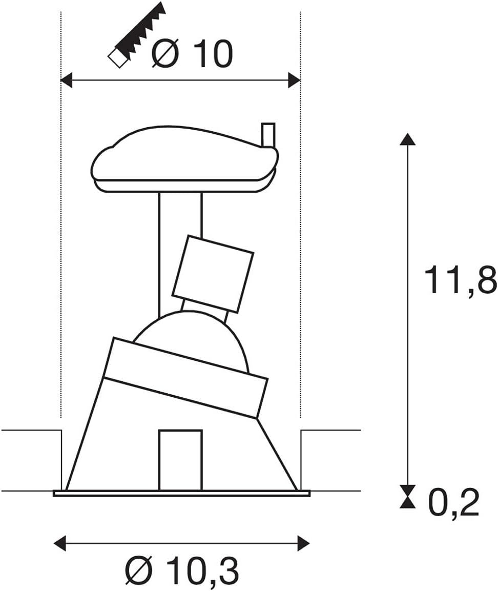 SLV Einbauleuchte Horn-A