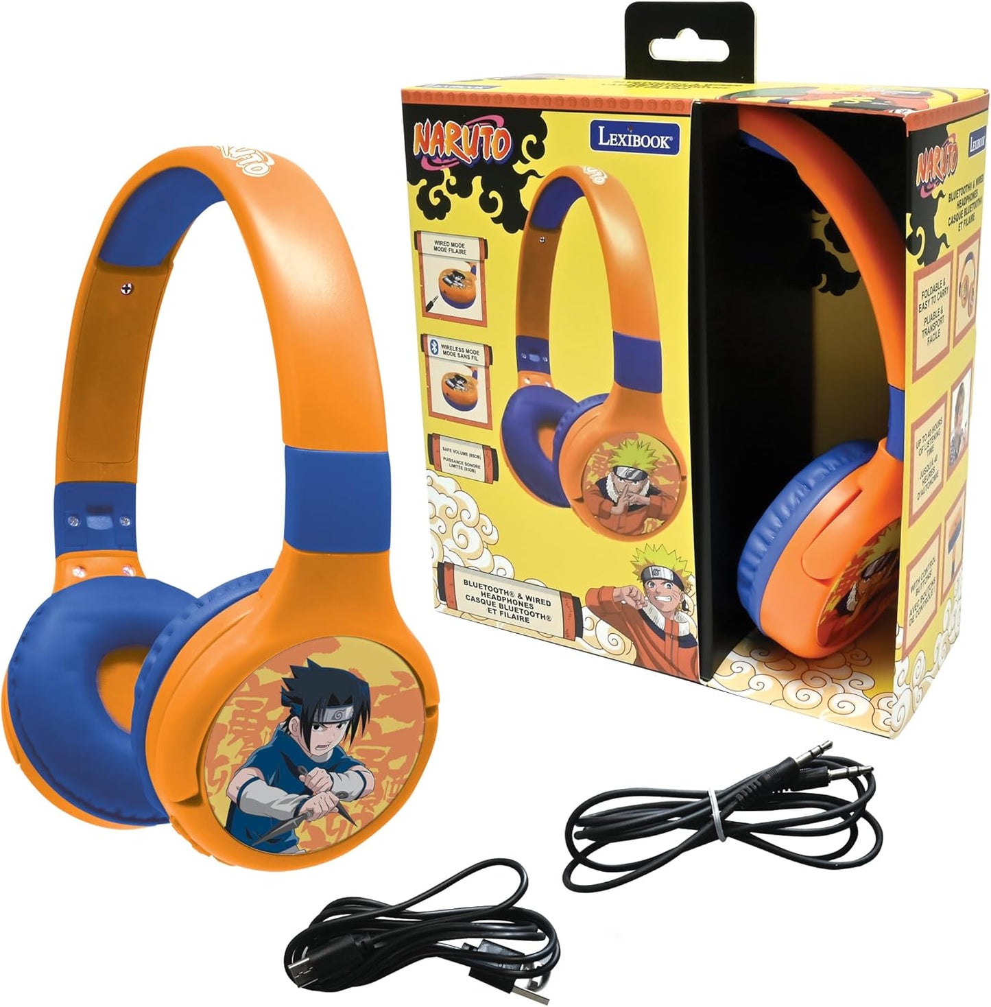 2-in-1 Bluetooth-Kopfhörer mit Mikrofon, Naruto