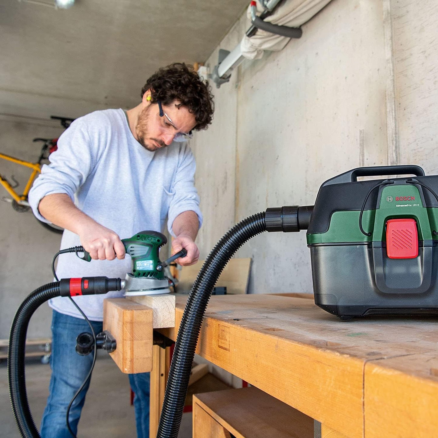 Nass- und Trockensauger AdvancedVac 18V-8, 3-in-1 Set I ohne Akku