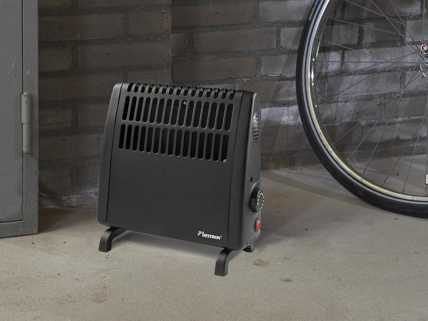 Elektrischer Frostwächter mit Thermostat, Schwarz