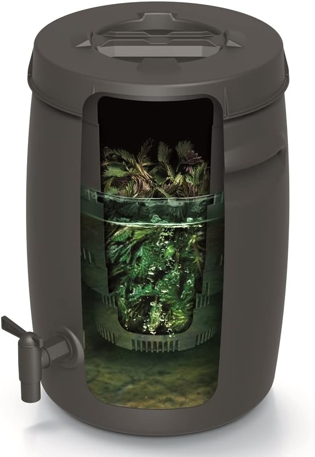 Komposteimer mit Filter und Ablasshahn, 55L