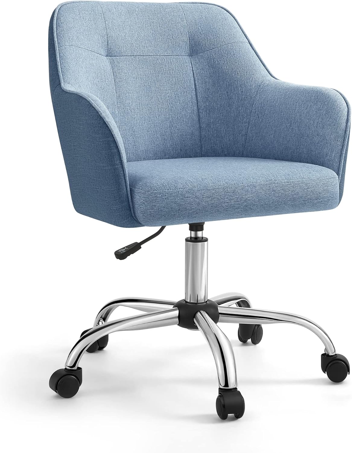 Ergonomischer Drehstuhl für Homeoffice, Baumwollmischung Blau