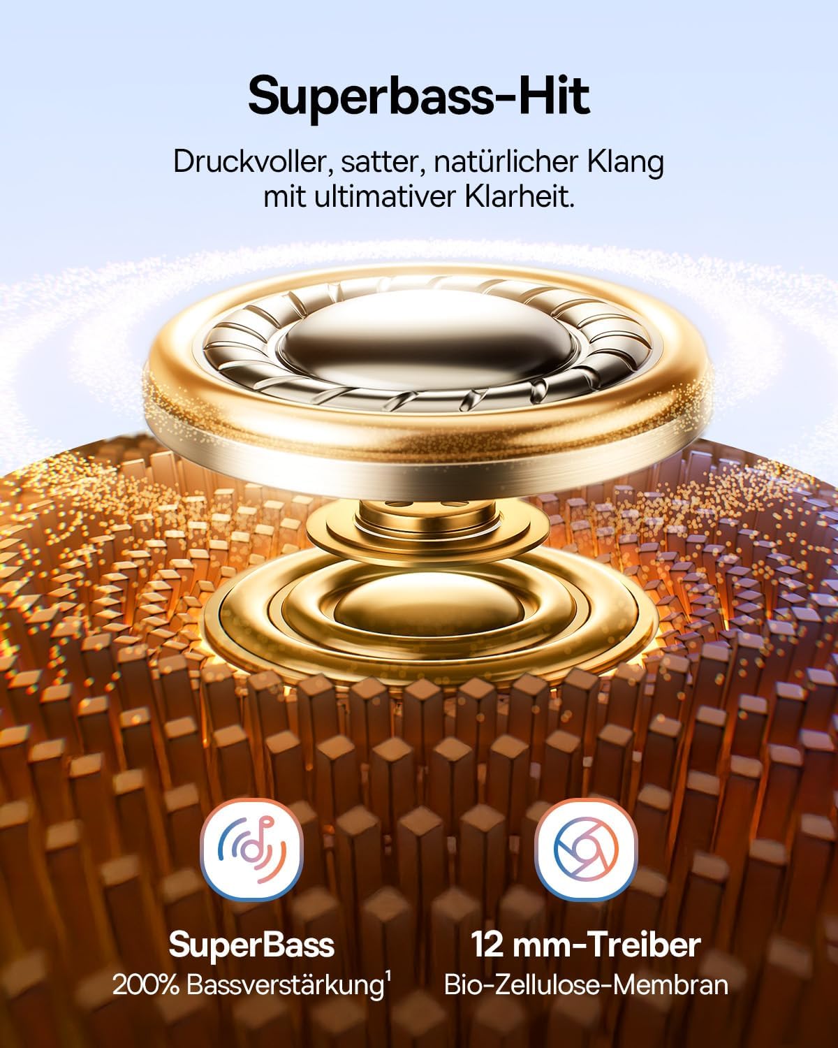 Ohrclip Bass BC1, Weiß
