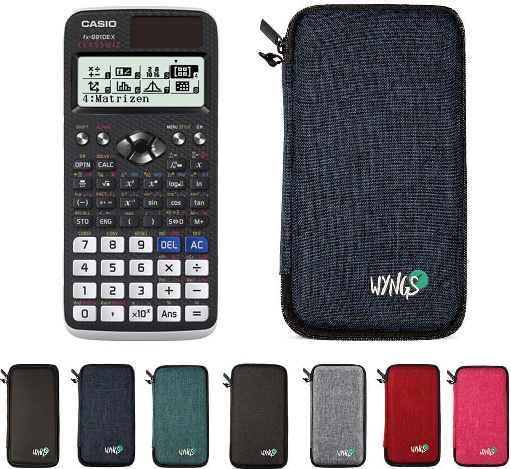 Wissenschaftlicher Taschenrechner fx-991DE X Classwiz mit Schutzhülle, Blau