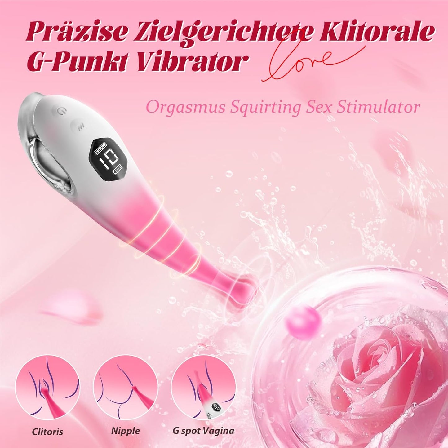 Vibration Klitoris Vibrator mit 10 Modi