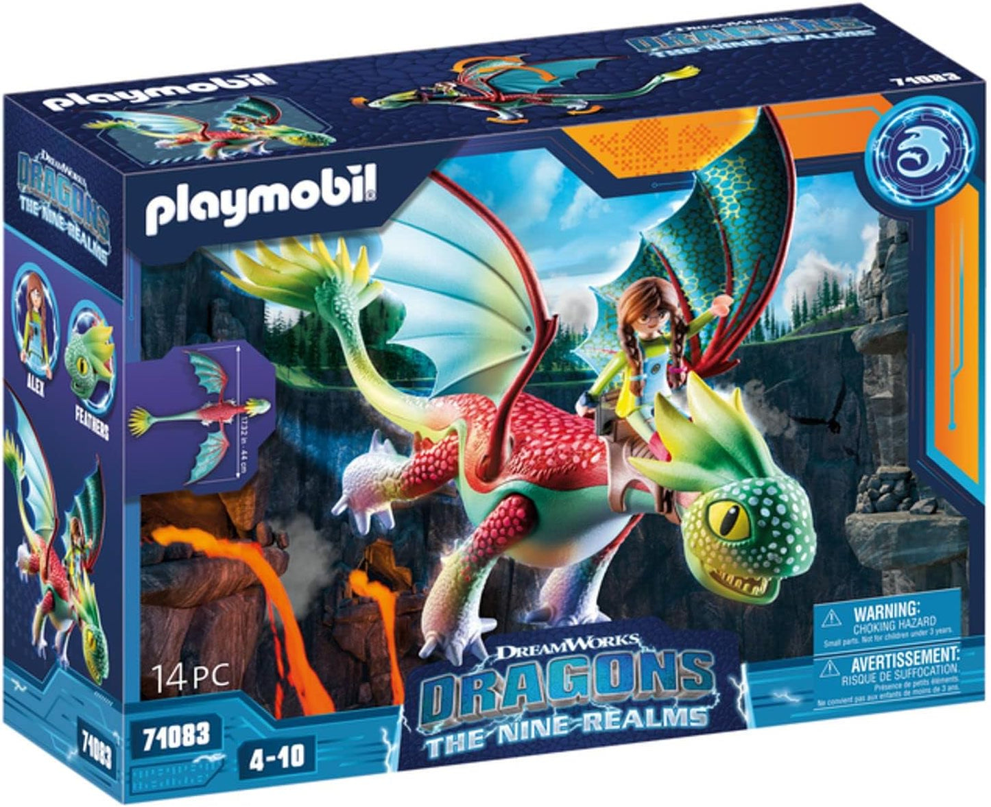 71083 Dragons: The Nine Realms - Feathers & Alex, Konstruktionsspielzeug, Einzeln